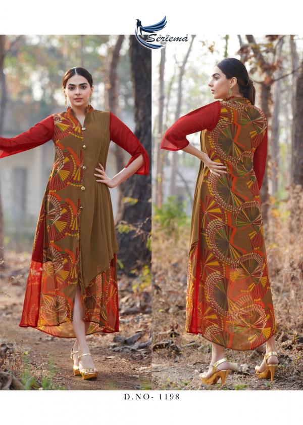 Seriema Kumb Shyner Printed Georgette Kurti Collection